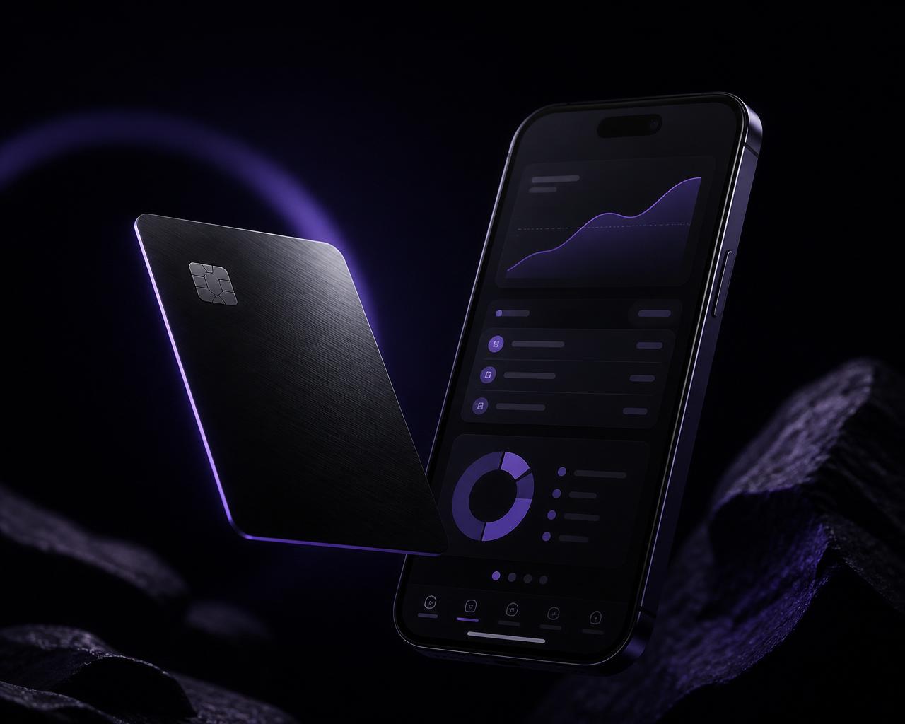 Carte Clear obsidienne et application bancaire premium